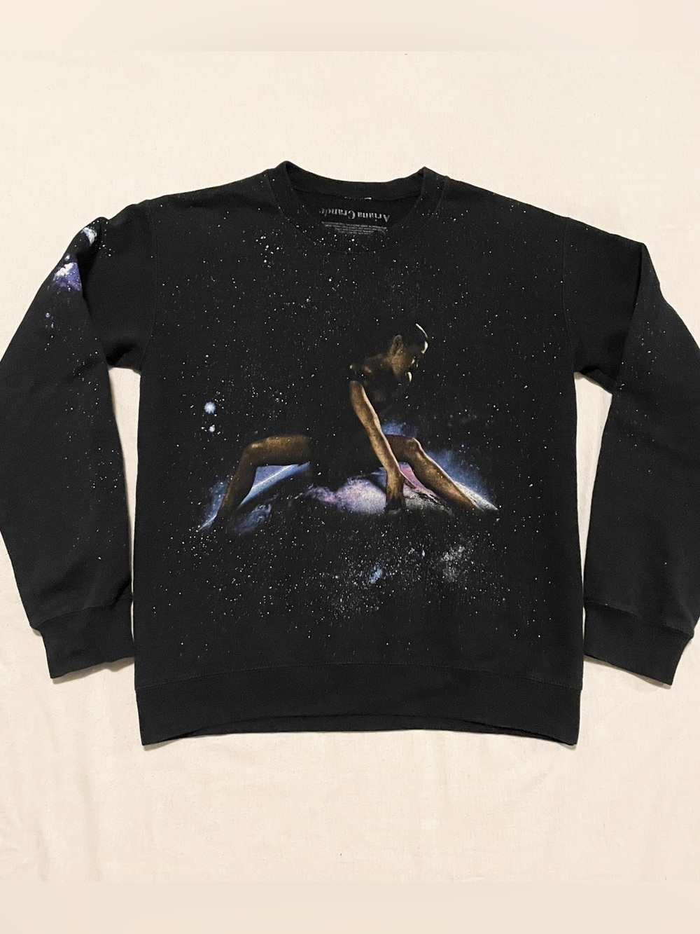Ariana Grande God Is A Woman Galaxy Crewneck Sweatshirt Size Small